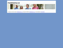 Tablet Screenshot of poorpeople.us
